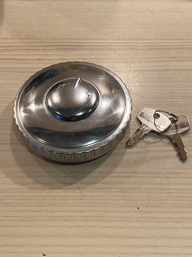 Tankdeckel 60mm verchromt mit